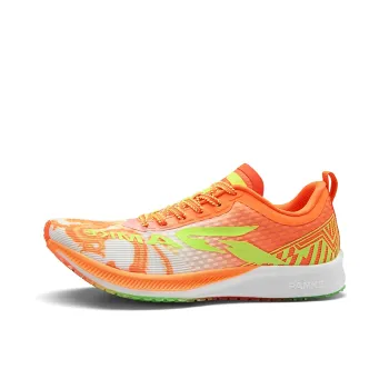 PANKE Slip Resistant, Abrasion Resistant, Rebound Resistant Low Top Carbon Plate Sprint Running Shoes Unisex Orange