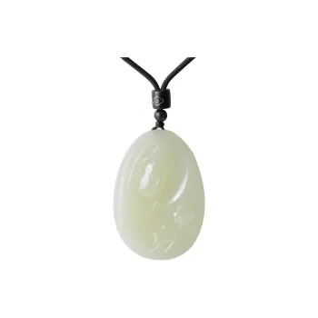 FENGFEIHUANG Hetian Jade Necklaces White Jade/Pale Greenish White Jade Men's