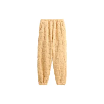 FENTENG Pajama Pants Women's Lemon