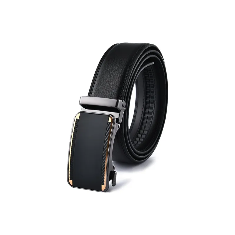 YUZHAOLIN Cow Split Leather Leather Belts Men's 3.3CM-0