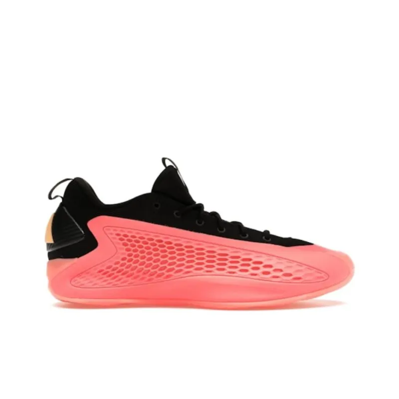 Adidas A.E. 1 Anti-Slip Wear-Resistant Low-Top Basketball Shoes Unisex Red Orange-1