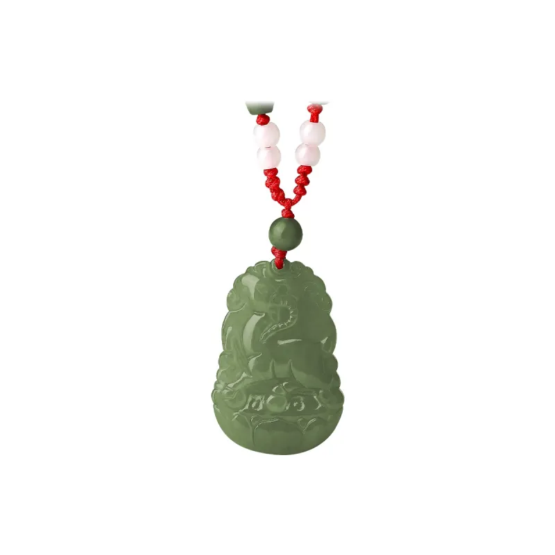 LAOMIAO Pendants Green Jade Unisex-8