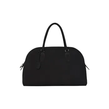 THE ROW India Calf Suede Handbag Women's Black