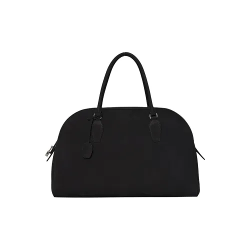 THE ROW India Calf Suede Handbag Women's Black