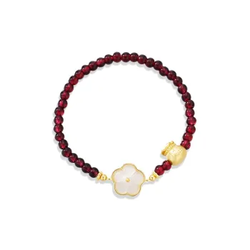 CANHUI Alloy Small Peach Blossom Bracelet Women's