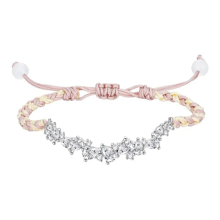 TUTAE Alloy Bracelets Women's Pink-0