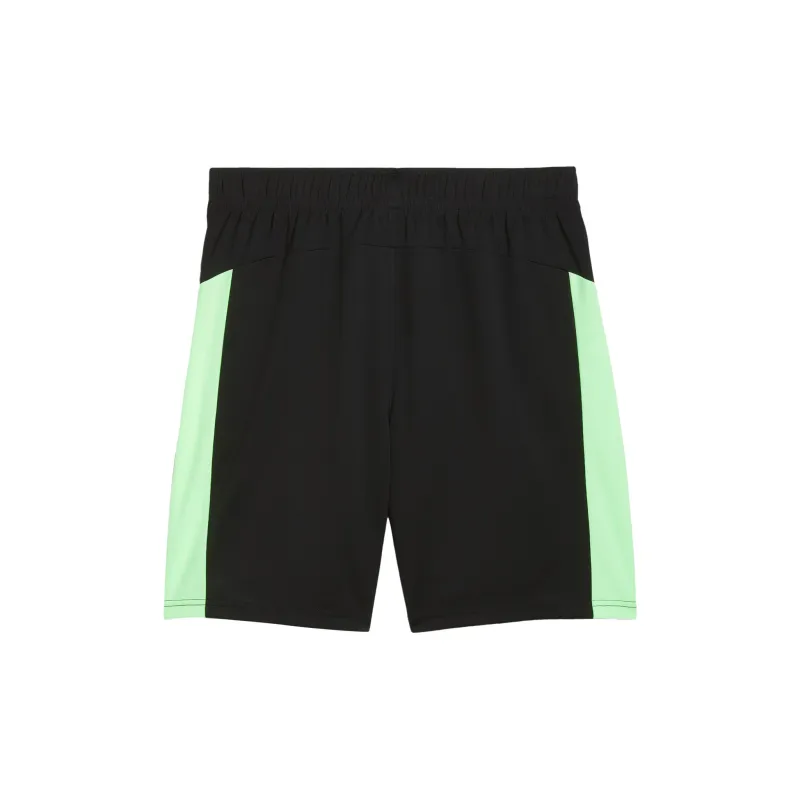 PUMA IndividualFINALSHORTS Soccer Bottoms Men's Black/Green Apple-1