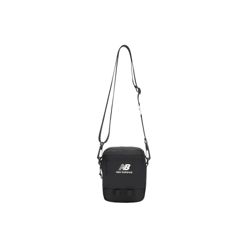 New Balance Fabric Shoulder Bag, Crossbody Bag Unisex Black