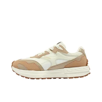 QIAODAN Anti Slip Wear Resistant Low Top Casual Shoes Women's White Beige
