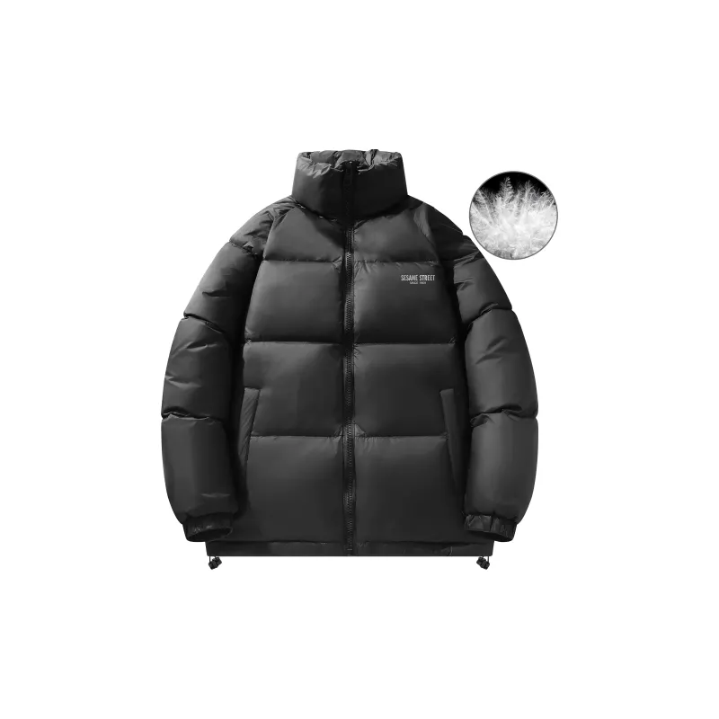 SESAME STREET Down Jacket Unisex Black-1