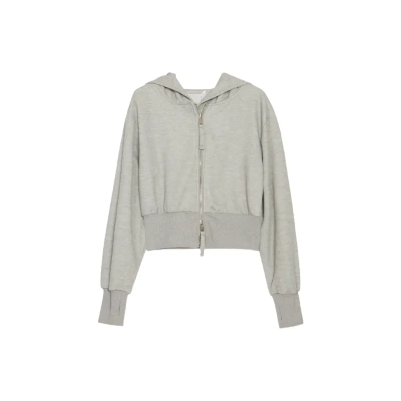Vine Color Sweatshirt Women's Gray-1