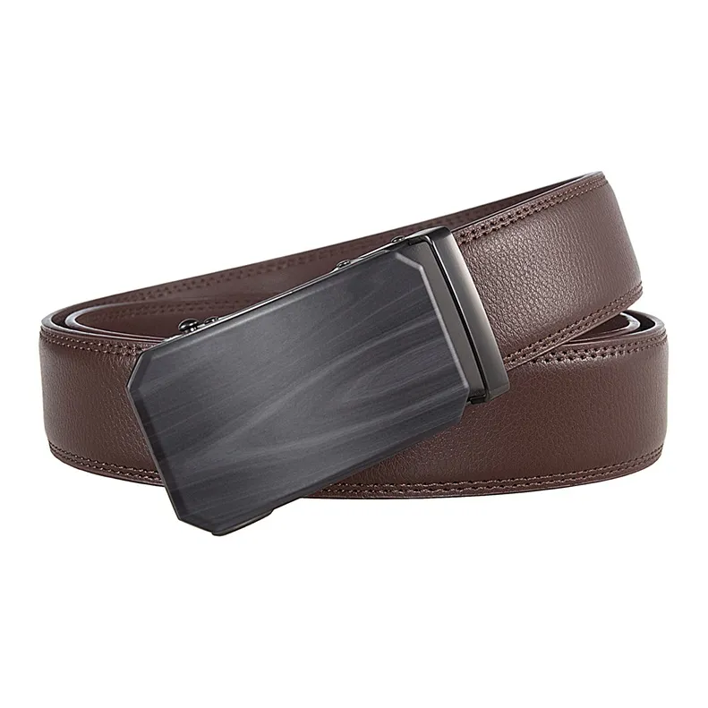 YUZHAOLIN Cow Split Leather Leather Belts Men's 3.5CM-3