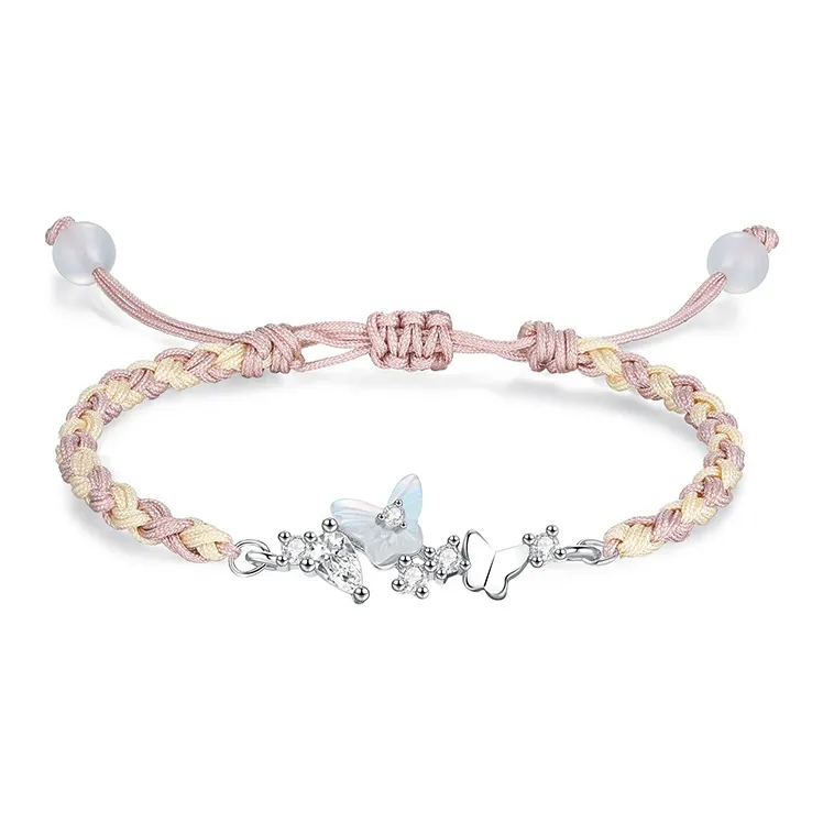 TUTAE Alloy Bracelets Women's Pink-0