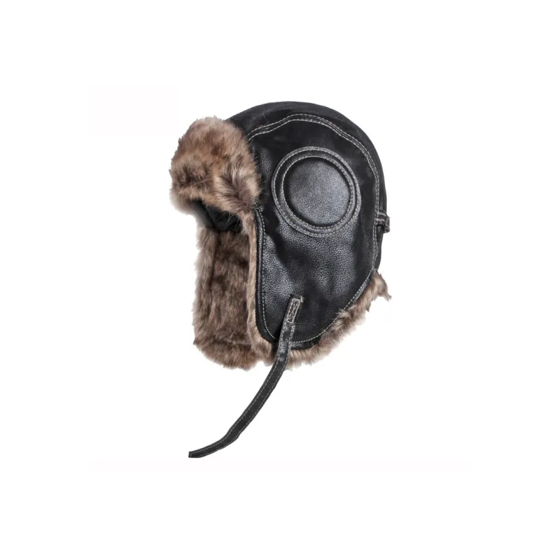 CARDANRO Artificial Leather Trapper Hats Unisex-1