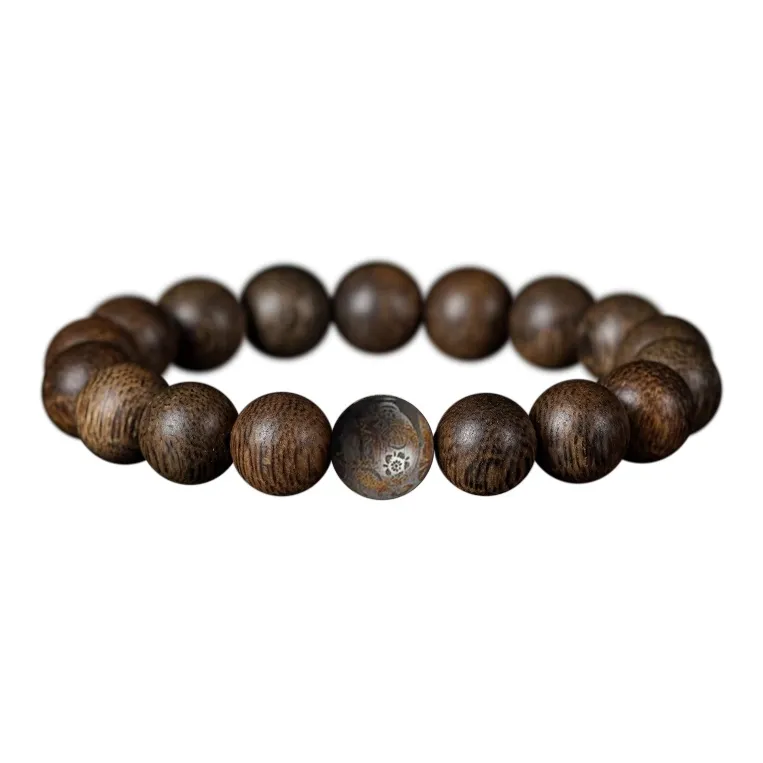 FANGYUANXIAOFU Auspicious Year Of The Snake Agarwood Bracelets Unisex-30