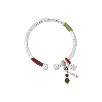 YINSHANGYA S999 Fine Silver Bangles Women's