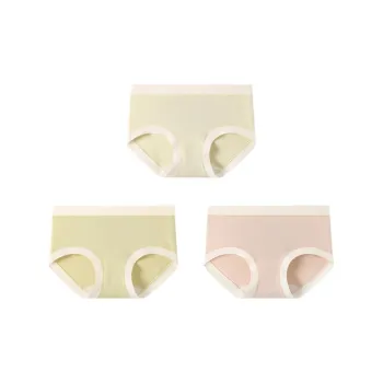 YOUNGYELL Antibacterial Crotch Open Top Mid Rise Underpants Women's 3 Pack