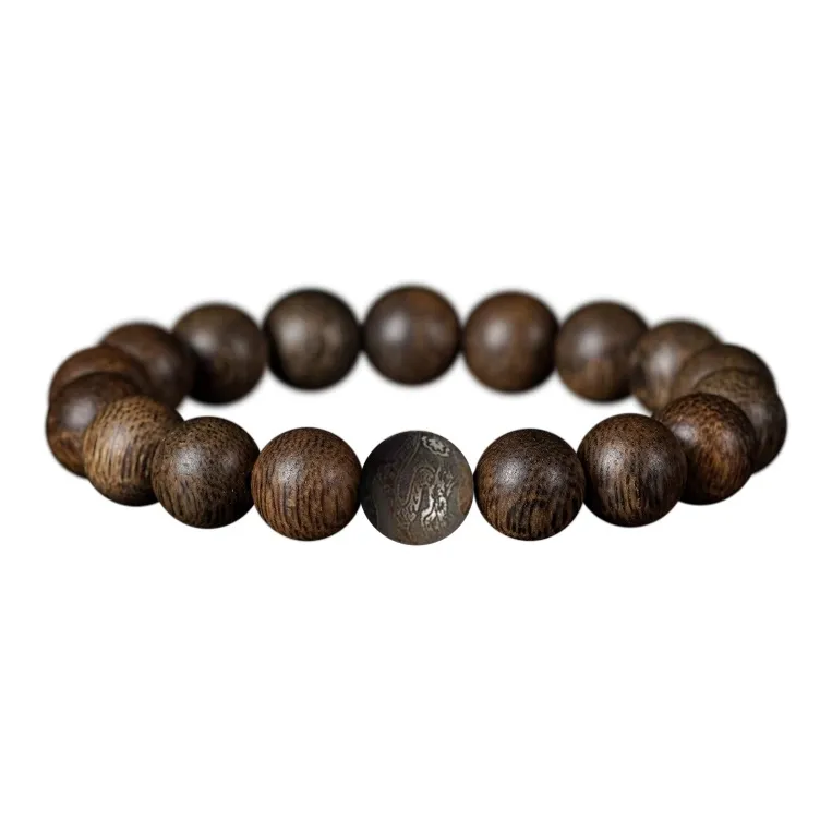 FANGYUANXIAOFU Auspicious Year Of The Snake Agarwood Bracelets Unisex-10