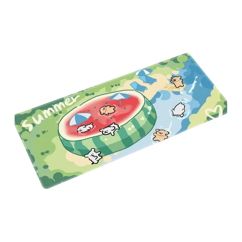 LOVINGCOOL Natural Rubber Cute Cartoon Maltese Large Keyboard Pad With Thickened Edges Office Desk Mat Mouse Pads-16