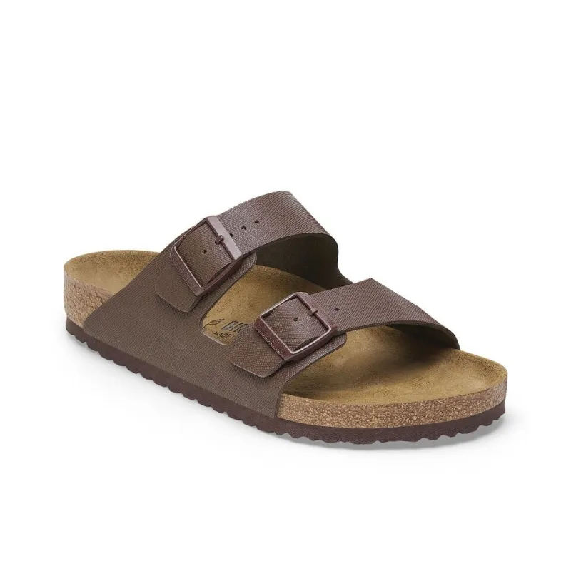 Birkenstock Arizona Series Slip Resistant Slide Slippers Men's Dark Brown Narrow-1