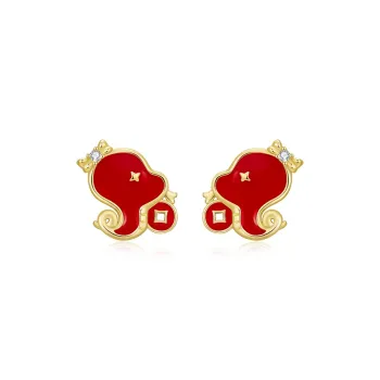 MCK 925 Sterling Silver Stud Earrings Women's