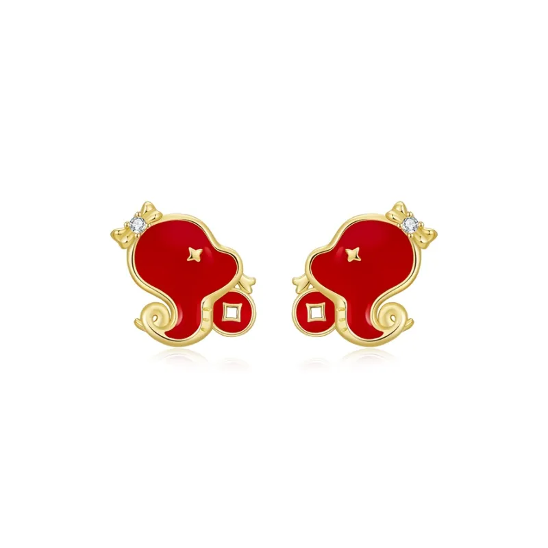MCK 925 Sterling Silver Stud Earrings Women's-0