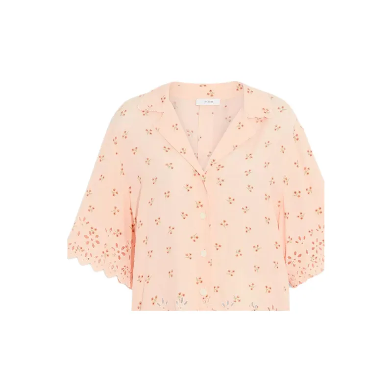 COACH SS22 Shirt Women's Light Pink-4