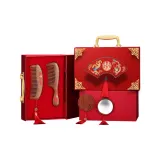 Auspicious Dragon and Phoenix-Double Comb and Mirror Box[Gold]