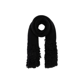 LOEWE Logo Tag Fringed Scarf