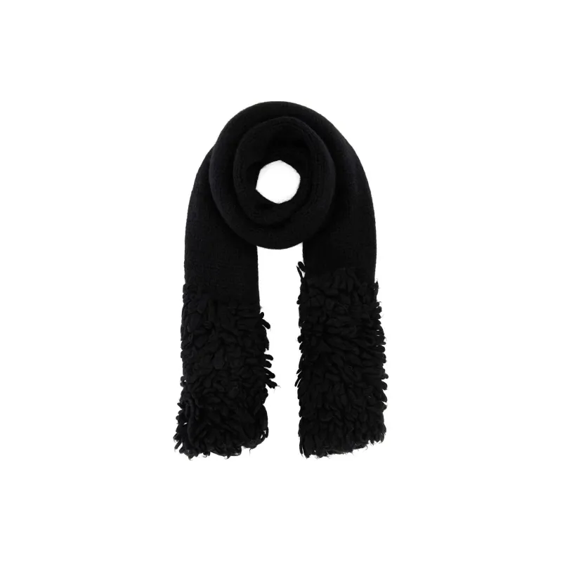 LOEWE Logo Tag Fringed Scarf-0