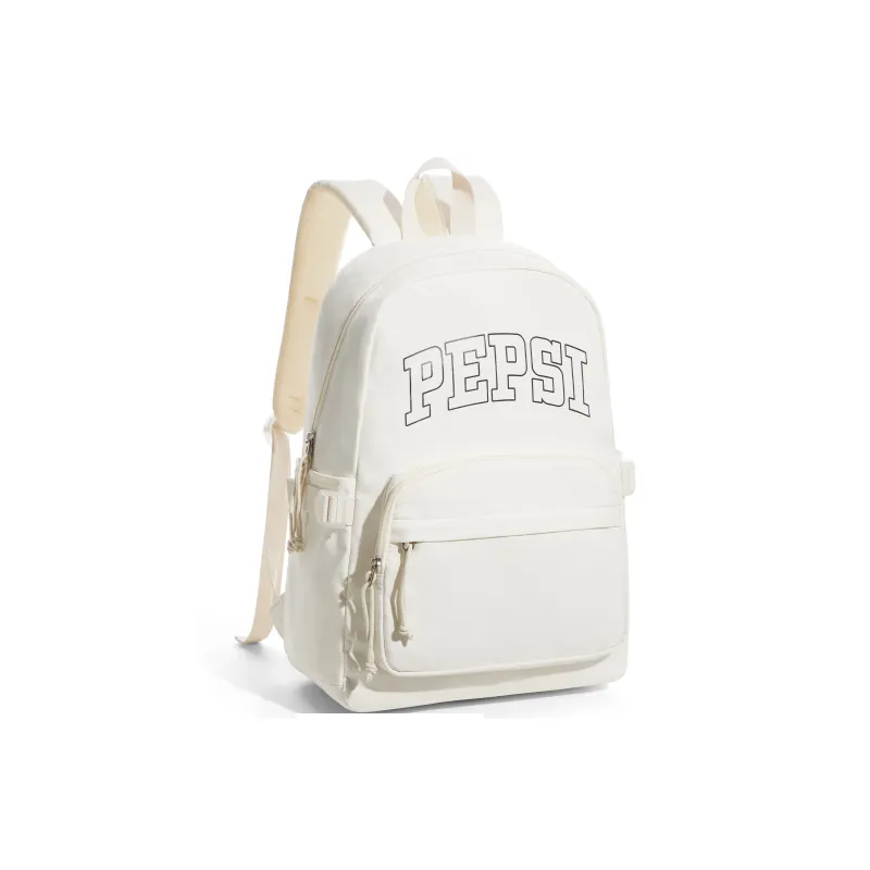 Pepsi Fabric Backpack Computer Backpack Regular Unisex Black/White-7
