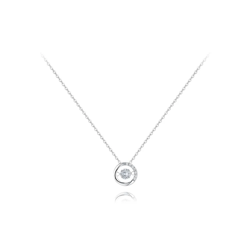 KUMET Zircon Necklaces Women's Couple Birthday Gift For Anniversary-7