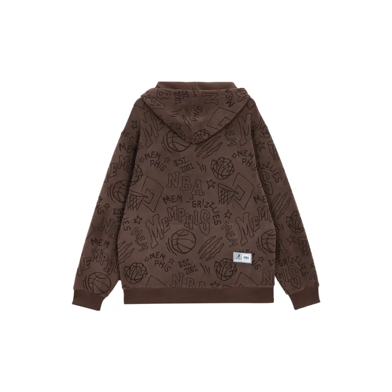 JACK JONES· x NBA Long Sleeved Sweatshirt Unisex Moss Brown-1