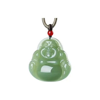 Run Ding Hetian Jade Necklaces Green Jade Unisex