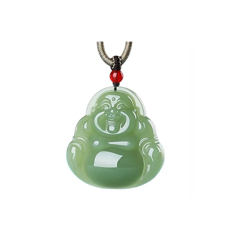 Run Ding Hetian Jade Necklaces Green Jade Unisex-7