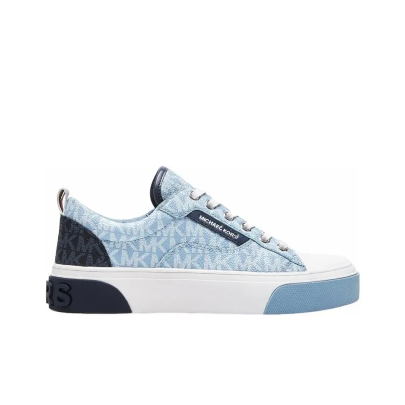 MICHAEL KORS Oscar Low Top Stylish Skateboarding Shoes Women's Blue-1