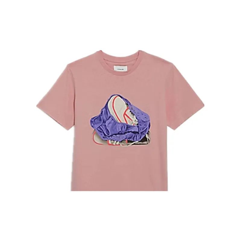 COACH T Shirts Women's Pink-3