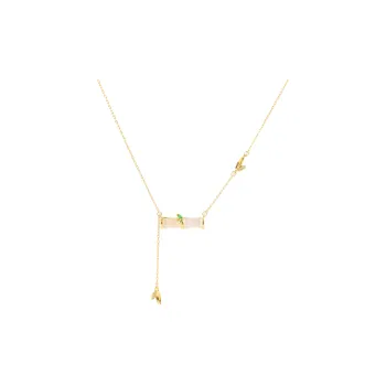 Vegetarian Glass Cat Eye Necklaces Unisex