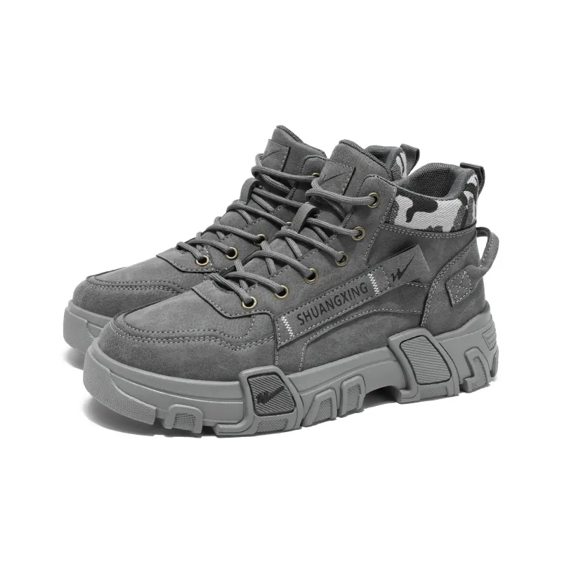 Binary Work Boots Men Mid Top Black-17