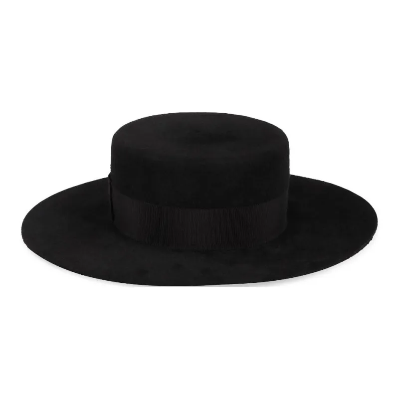 RUSLAN BAGINSKIY Monogram embellished Canotier Hat-2
