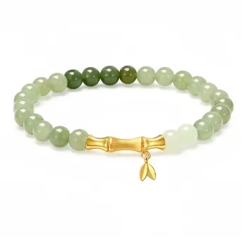 LANMUYINNUO Hetian Jade Bracelets Pale Greenish White Jade Women's