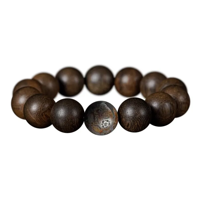 FANGYUANXIAOFU Fragrance Enhancer, Agarwood Bracelets Unisex-34