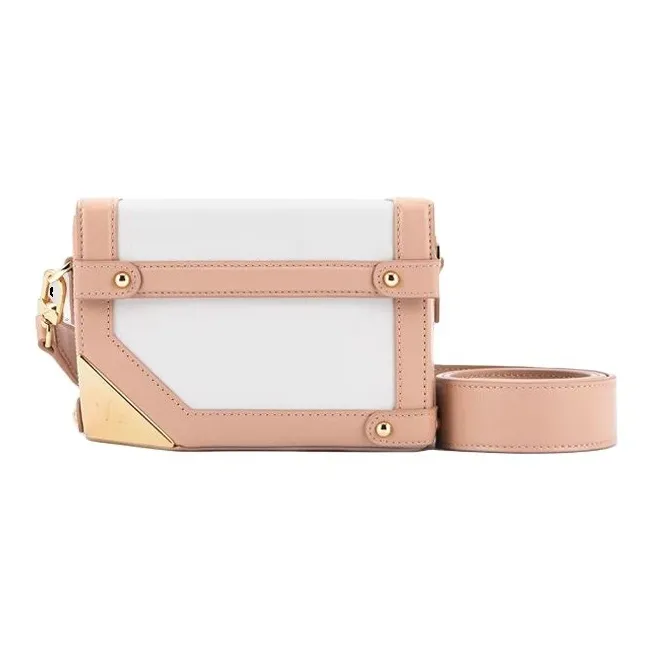 ZESH Cow Leather Shoulder Bag Women's Brown White Imprint/Dark Green Beige/Crocodile Grain Beige/Light Milk Tea Ecru-7