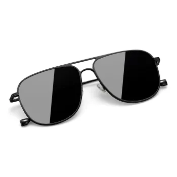 PULAIS Pure Titanium Aviator Sunglasses Men's