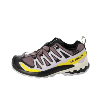 SALOMON XA Pro 3D V9 Slip Resistant Low Top Shoes Women's Gray Yellow