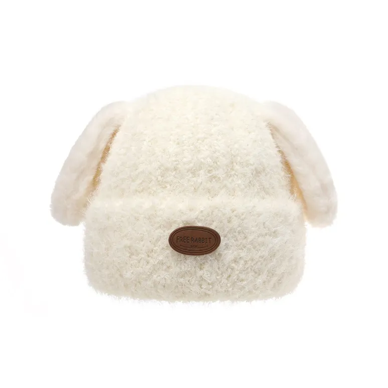 FREE RABBITⅡ Thickened And Fleece Lined Warm Pullover Knitted Hat Casual Cartoon Beanie Unisex-8