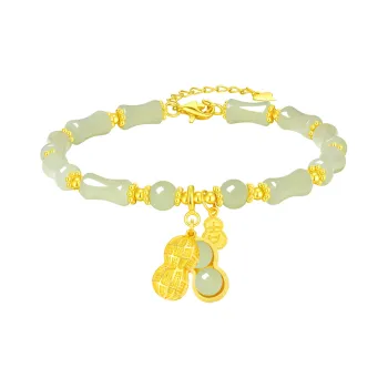 Crafts Women's Hetian Jade Bracelets Pale Greenish White Jade Unisex