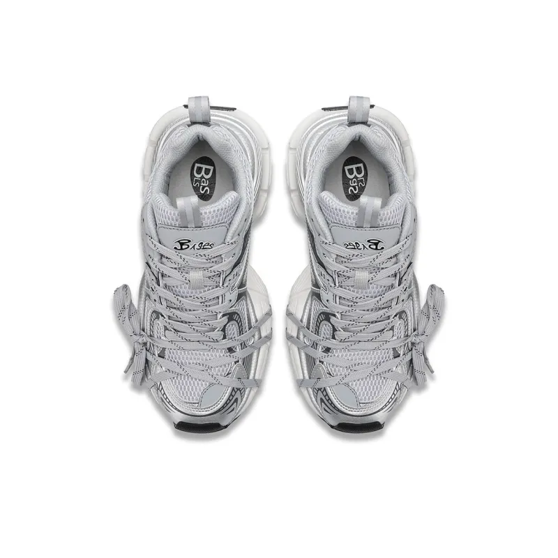 BASLS Bashe Series Lightweight Height Increasing Low Top Chunky Sneakers Unisex-27