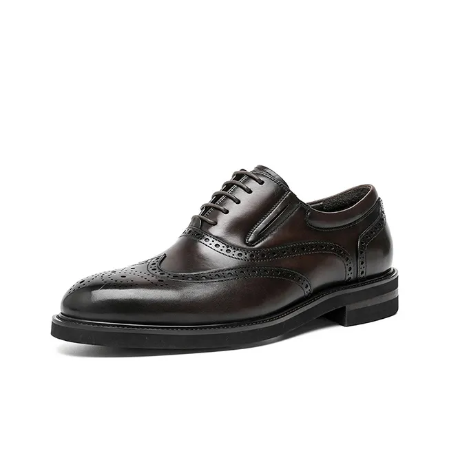 FRYE Dress Shoes Men Low Top Black/Coffee/Earth Yellow-7