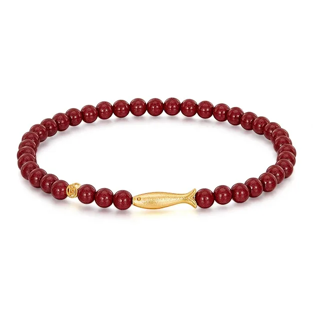 MCK 925 Sterling Silver Cinnabar Bracelets Women's-0